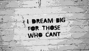I dream big - encouraging children to dream big.